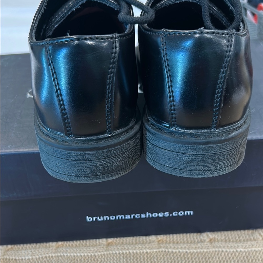 Bruno Marc Boys Dress Shoes - Black/Sz 11 - Picture 3 of 7